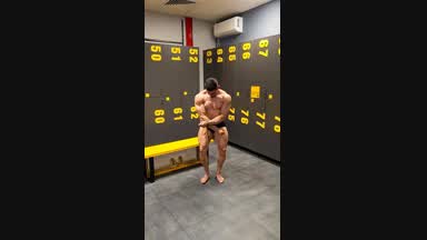 Flexing muscle,10 days left competition