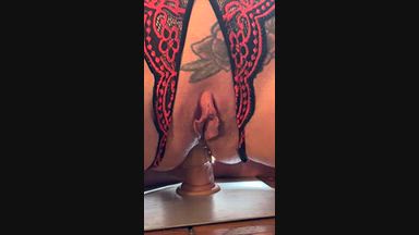 First time ANAL dildo on cam!