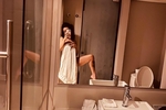 I wait for you in the bathroom