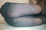 my feet in nylon