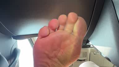 Dirty feet in my car