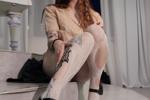 The White Veil: hot redhead in stockings🌹