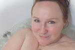 wife in the bath