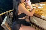 one night having a cocktail