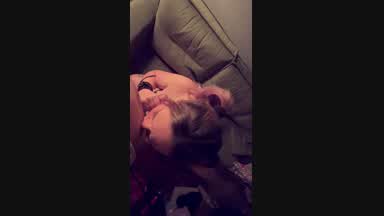 Kat gives daddy a blowjob