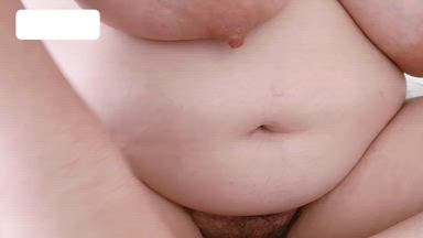 Up close hairy pussy play