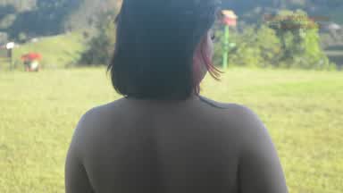 Walking naked outside