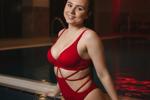 a sexy girl in red 🔥