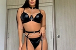 Sexy girl in black