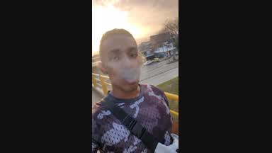 smoking on the strreet