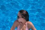 sand, feet, pool