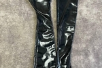Gloves leather&shiny + accessories