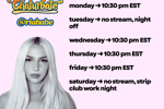 stream schedule