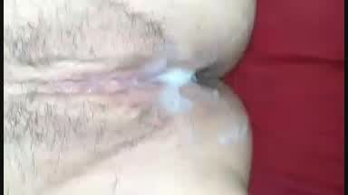 Aftermath of a creampie