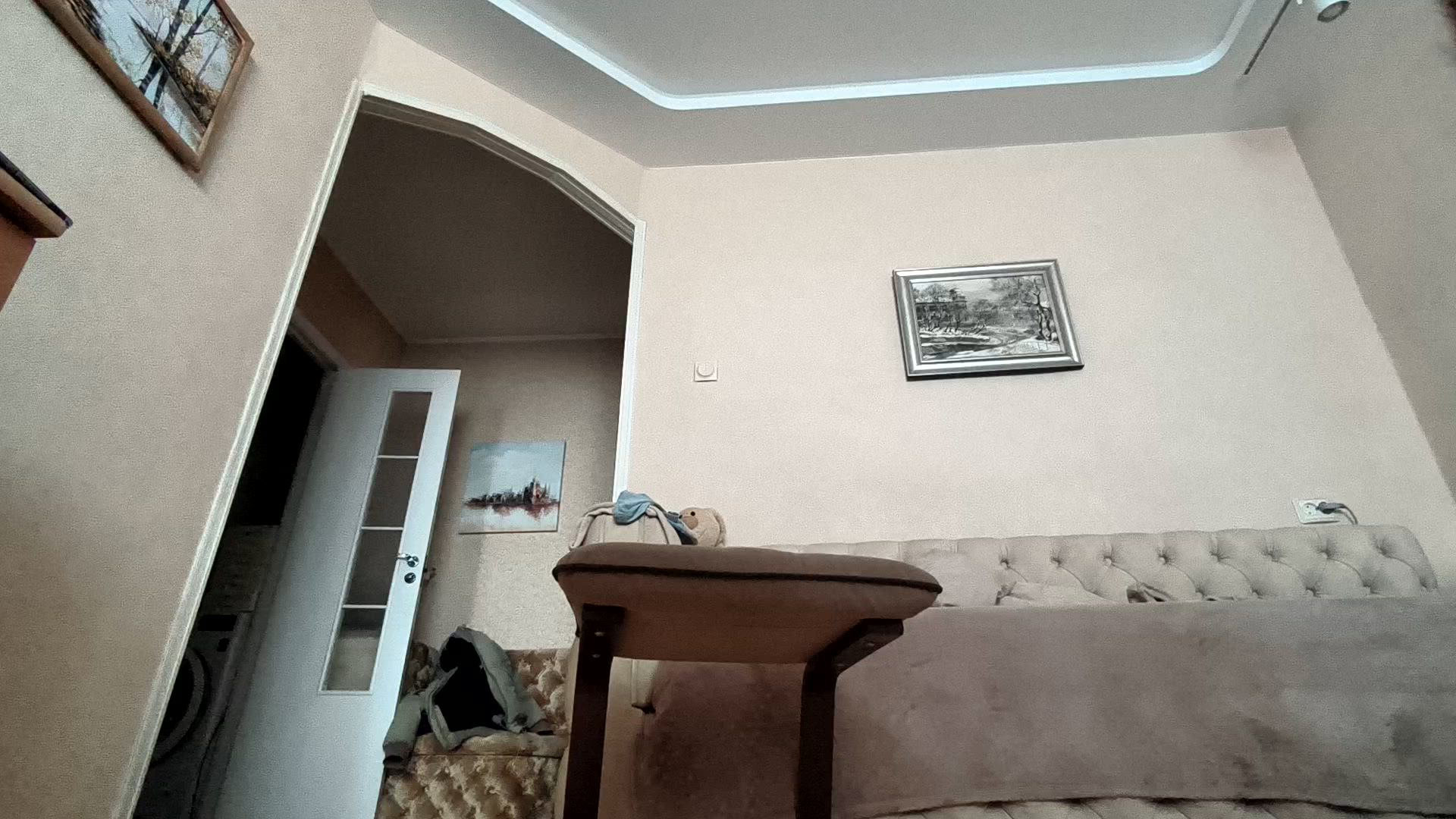 dirty talk and cum sitting on the chair