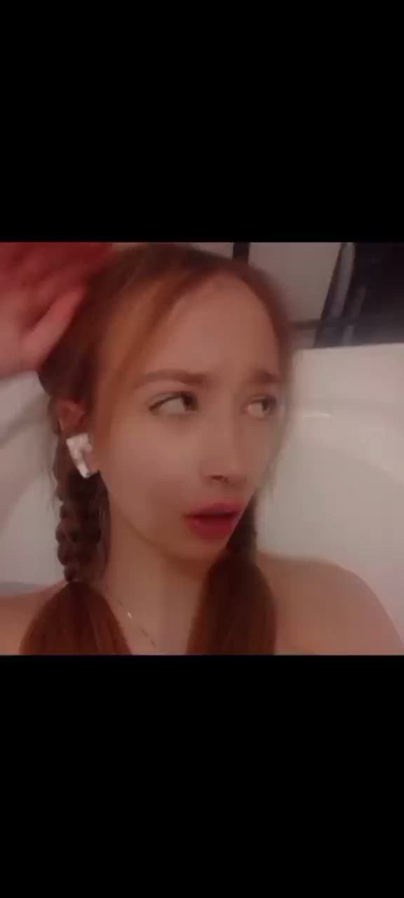in the bathroom<3