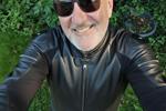 Black leater biker look