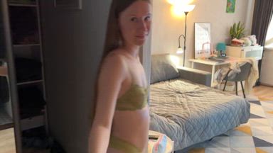 Margo teases with her pussy