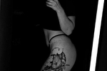 black and white