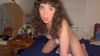 First time dildo riding 💕
