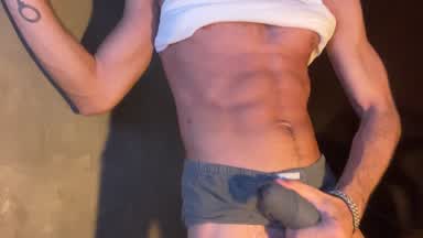Cumming Wearing Underwear