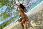 Tiff enjoy the beach