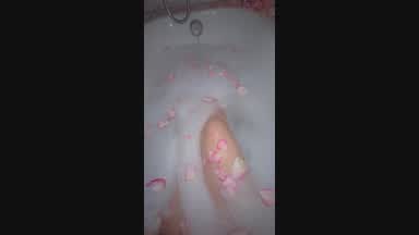 In the bathroom