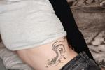 The dragon tattoo on my tummy.