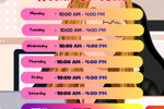 My schedule~