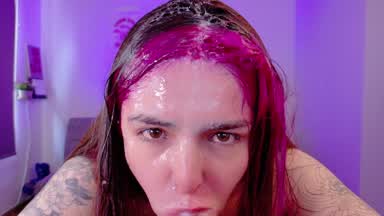 FACIAL SHOW SALIVA EVERYWHERE