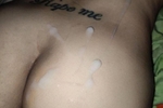 Cum on the back