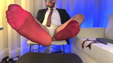 Burgundy Sheer Socks part. 2