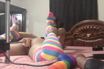 Holding my Legs Back while thinking of my boss