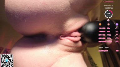 I'm spanking my butt and masturbating my pussy.
