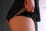 Feminine clothed slut