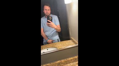 Showing off and smacking my cock around - Daddyluke