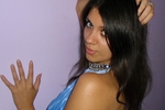 in blue