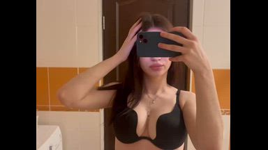 My tattoo on the background of tits