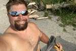 Splitting hard wood