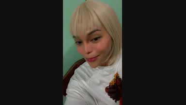 Short blond hair