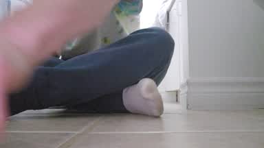 Master's sweaty socks and feet