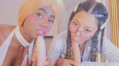 jade petitee โ HOT GIRL DUO GIVES A HOT BLOWJOB