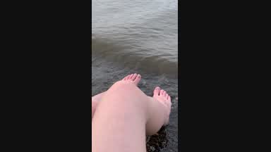 Relaxing by the water