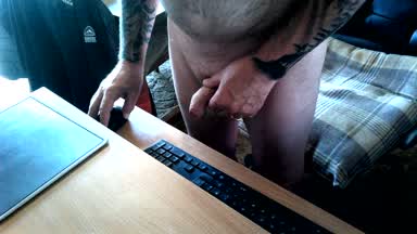 stand up and cum