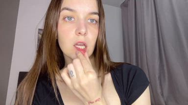 SFW playing with my lips