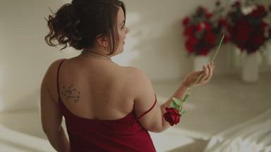 lady in roses