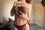 NAKED IN FRONT OF MIRROR