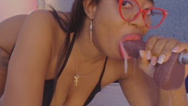 Blowjob with lot saliva