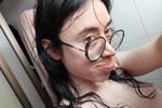 In a shower