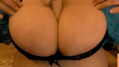 Creamy dick fucks my round tits